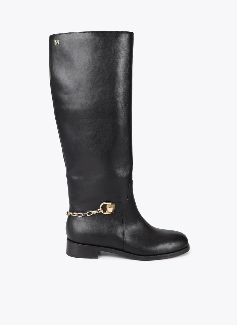 Lola Casademunt High Boot with Rear Chain Detail
